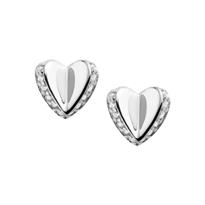 Fossil Folded Hearts Ohrring JFS00423040