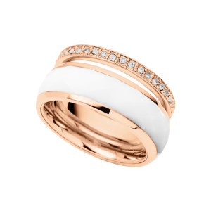 Fossil White Rondels Ring JF01123791