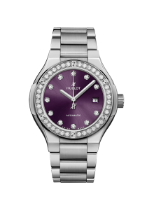 Hublot Classic Fusion Classic Fusion Titanium Purple Diamonds Bracelet 585.NX.897V.NX.1204