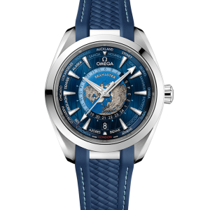Omega Seamaster Aqua Terra 150M OMEGA Co‑Axial Master Chronometer GMT Worldtimer 43 mm 220.12.43.22.03.001