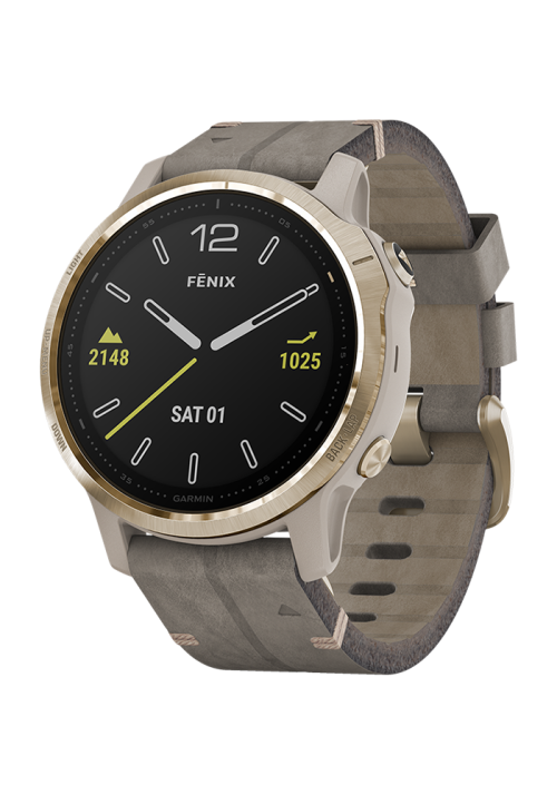 Garmin FENIX 6 fēnix® 6S Sapphire beige/weißgold 010-02159-40