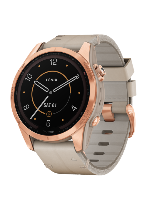 Garmin fēnix fēnix® 7S Sapphire Solar Edition roségold/kalksteinfarben 010-02539-35