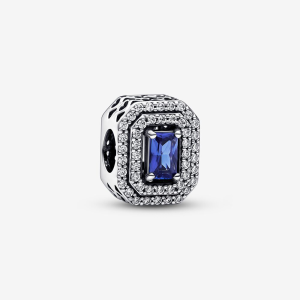 Pandora Timeless Funkelnd Blaues Mehrstufiges Rechteck Charm 792385C01