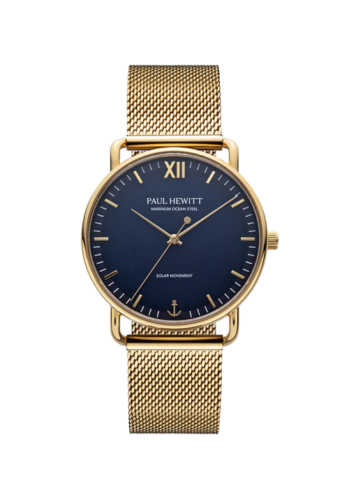 Paul Hewitt Sailor Sailor 39 mm Uhr Gold Blau PH-W-0323