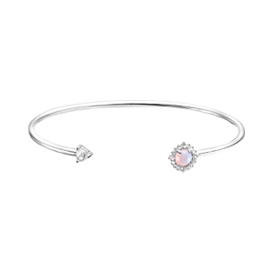 Thomas Sabo Armreif Pfeil opalfarbener Stein rosa schimmernd AR107-166-7