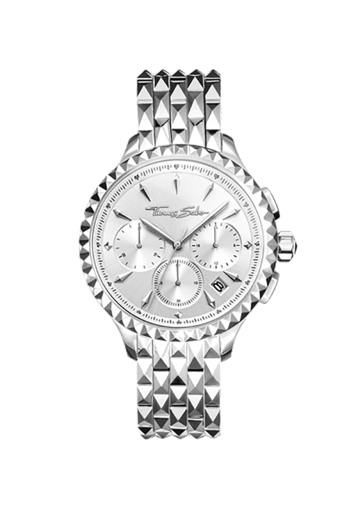 Thomas Sabo Rebel at Heart Damenuhr Rebel at Heart Chronograph silber WA0345-201-201