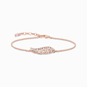 Thomas Sabo Rising Phoenix Armband Phönix-Flügel mit rosa Steinen roségold A2070-323-9