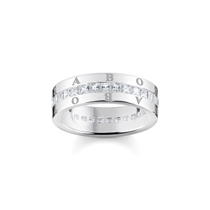 Thomas Sabo Sparkling Heitage Bandring weiße Steine Pavé silber TR2361-051-14