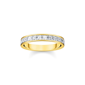 Thomas Sabo Sparkling Heitage Ring weiße Steine Pavé gold TR2358-414-14