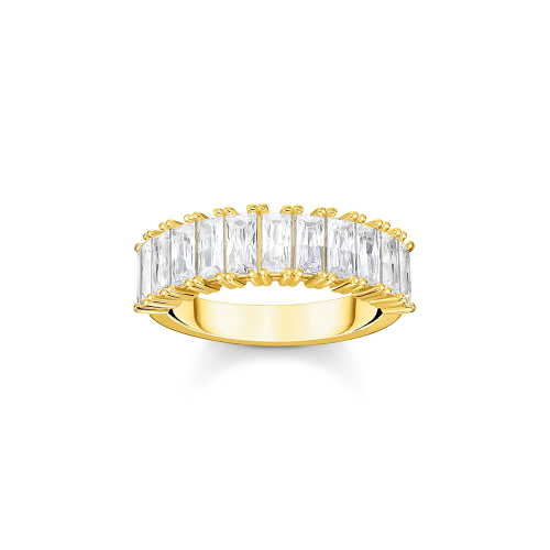 Thomas Sabo Sparkling Heitage Ring weiße Steine Pavé gold TR2366-414-14