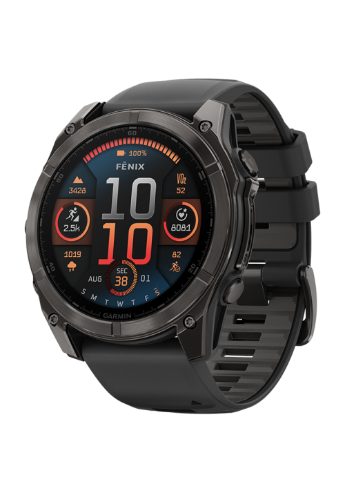 Garmin fēnix® 8 - 51 mm AMOLED Schwarz/Carbongrau 010-02905-21