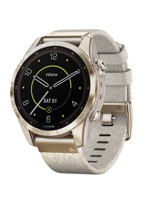 Garmin fēnix fēnix® 7S Sapphire Solar Edition cremegold/cremefarben 010-02539-39