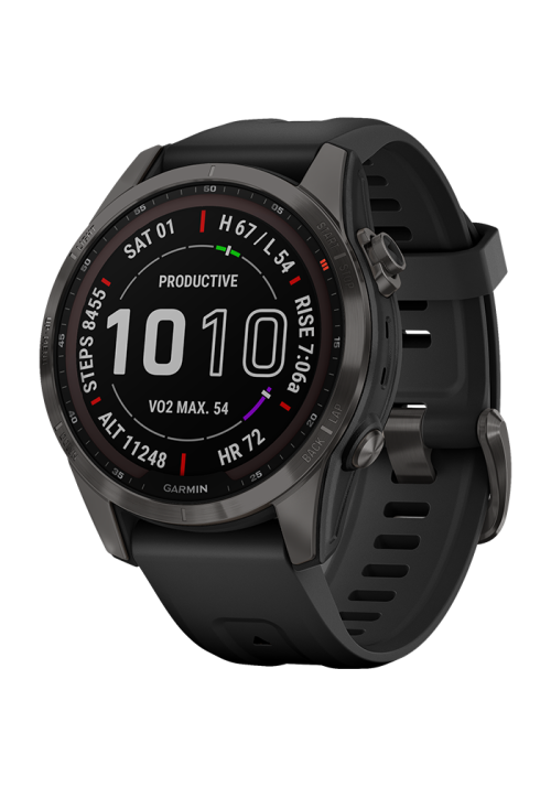 Garmin fēnix fēnix® 7S Sapphire Solar Edition schiefergrau/schwarz 010-02539-25