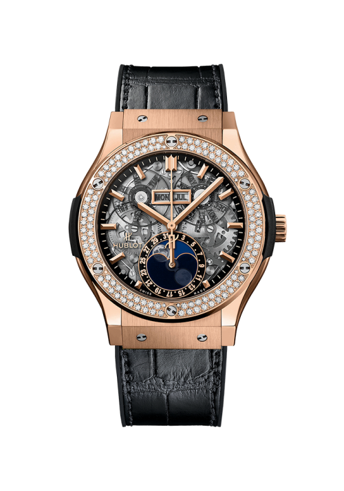 Hublot Classic Fusion Classic Fusion Aerofusion Moonphase King Gold Diamonds 517.OX.0180.LR.1104