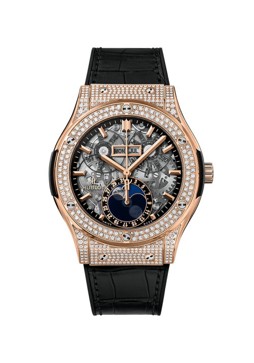 Hublot Classic Fusion Classic Fusion Aerofusion Moonphase King Gold Pavé 517.OX.0180.LR.1704