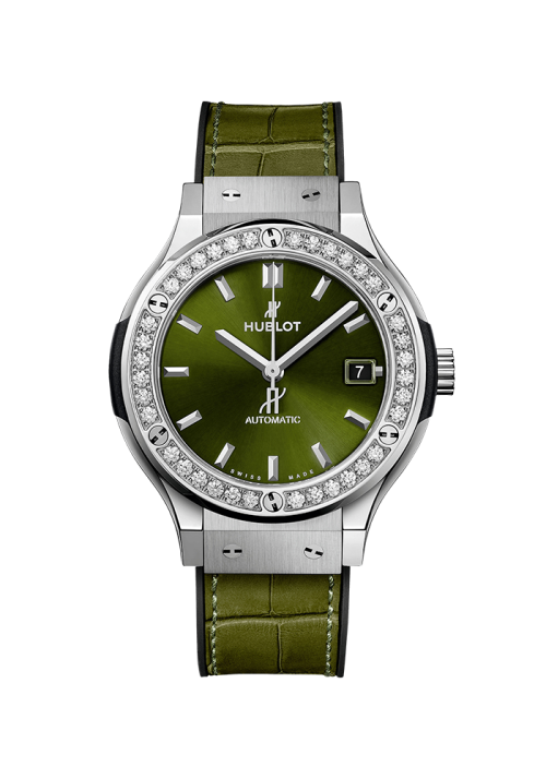 Hublot Classic Fusion Classic Fusion Titanium Green Diamonds 565.NX.8970.LR.1204