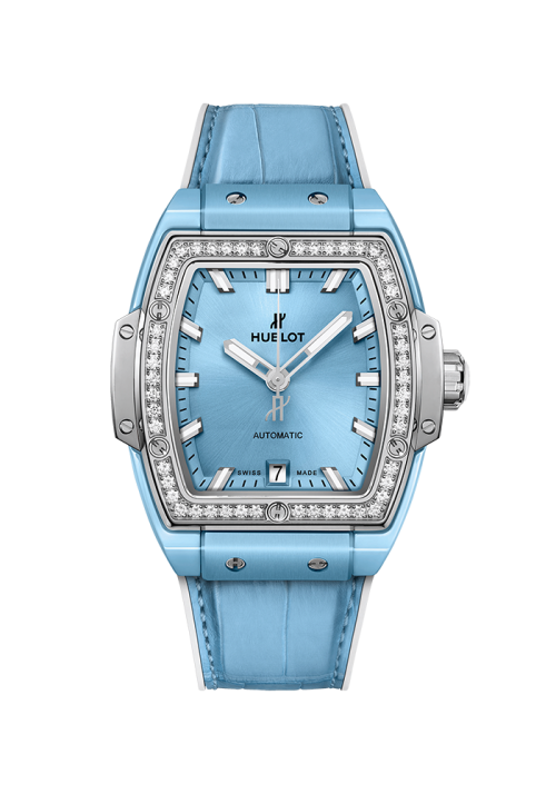 Hublot Spirit of Big Bang Spirit of Big Bang Titanium Light Blue Ceramic Diamonds 665.EN.891L.LR.1204