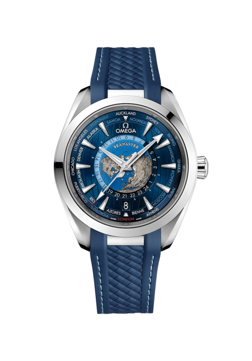 Omega Seamaster Aqua Terra 150M OMEGA Co‑Axial Master Chronometer GMT Worldtimer 43 mm 220.12.43.22.03.001