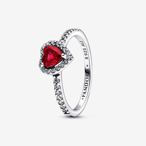 Pandora Timeless Ausgeprägtes Rotes Herz Ring 198421C02