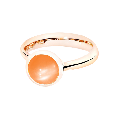 Tamara Comolli Bouton Ring Small Oranger Mondstein R-BOU-s-MoOr-rg