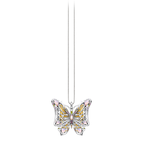 Thomas Sabo Anhänger Schmetterling farbige Steine gold PE915-488-7