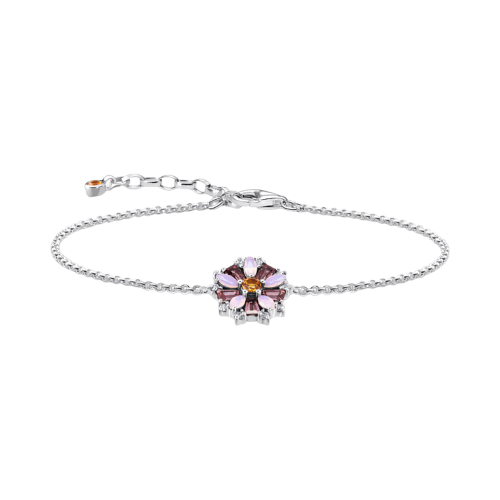 Thomas Sabo Armband Blumen farbige Steine silber A2016-347-7