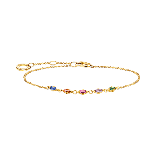 Thomas Sabo Armband bunte Steine gold A2024-488-7