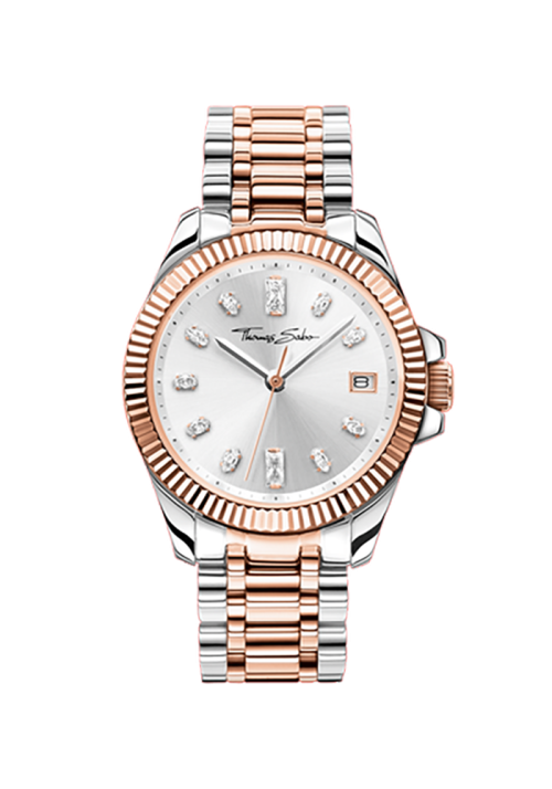 Thomas Sabo Bicolor Damenuhr Bicolor roségold silber WA0371-277-201