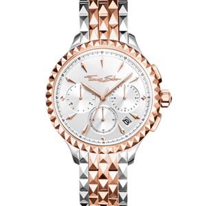 Thomas Sabo Rebel at Heart Damenuhr Rebel at Heart Chronograph roségold silber WA0347-277-201