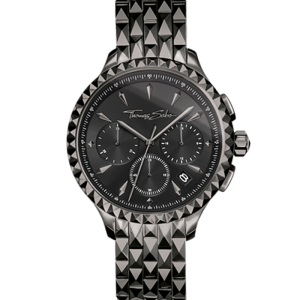 Thomas Sabo Rebel at Heart Damenuhr Rebel at Heart Chronograph schwarz WA0348-202-203