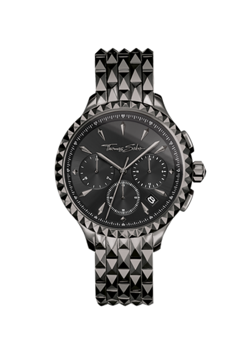 Thomas Sabo Rebel at Heart Damenuhr Rebel at Heart Chronograph schwarz WA0348-202-203