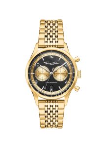 Thomas Sabo Rebel at Heart Herrenuhr Rebel at Heart Chronograph gold schwarz WA0376-264-203