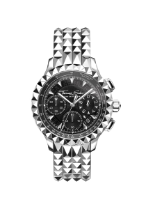 Thomas Sabo Rebel at Heart Herrenuhr Rebel at Heart Chronograph silber schwarz WA0358-201-203