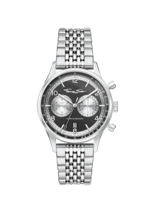 Thomas Sabo Rebel at Heart Herrenuhr Rebel at Heart Chronograph silber schwarz WA0375-201-203