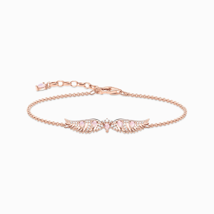 Thomas Sabo Rising Phoenix Armband Phönix-Flügel mit rosa Steinen roségold A2069-323-9