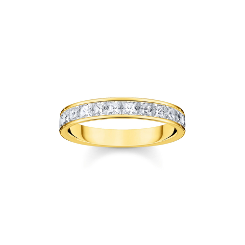 Thomas Sabo Sparkling Heitage Ring weiße Steine Pavé gold TR2358-414-14