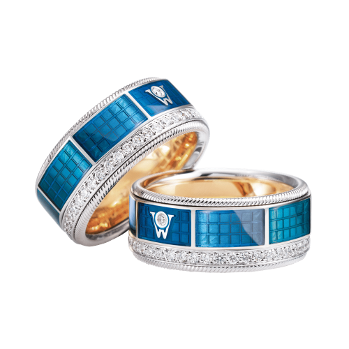 Wellendorff Ring Blaue Lagune