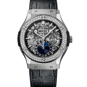 Hublot Classic Fusion Classic Fusion Aerofusion Moonphase Titanium Diamonds 517.NX.0170.LR.1104