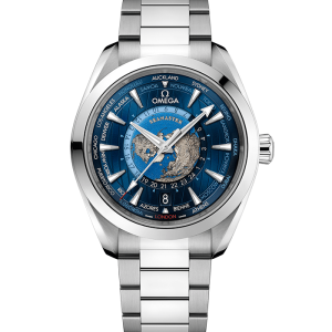 Omega Seamaster Aqua Terra 150 M Co‑Axial Master Chronometer GMT Worldtimer 43 mm 220.10.43.22.03.001