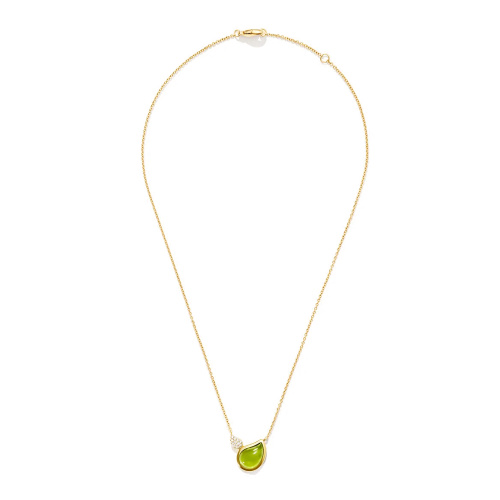 Tamara Comolli Signature SIGNATURE Drops Halskette mit Peridot und Diamant Pavé N-Sig-2Dr-Per-p-yg