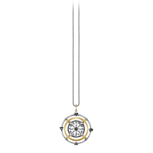 Thomas Sabo Anhänger Amulett Elements of Nature schwarz-gold PE906-849-7