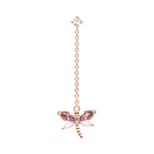 Thomas Sabo Einzel Ohrring Libelle mit Steine roségold H2187-321-7