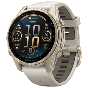 Garmin fēnix® 8 - 43 mm AMOLED Nebelgrau/Softgold 010-02903-11