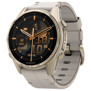 Garmin fēnix® 8 - 43 mm AMOLED Nebelgrau/Softgold 010-02903-40