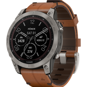 Garmin fēnix fēnix® 7 Sapphire Solar Edition titanium/braun 010-02540-31