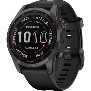 Garmin fēnix fēnix® 7S Sapphire Solar Edition schiefergrau/schwarz 010-02539-25