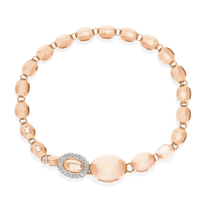 Nanis Ivy Armband "Ivy" mit großen Boules aus Roségold und Diamanten BS12-538