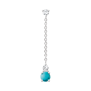 Thomas Sabo Einzel Ohrstecker türkiser Stein H2180-405-17