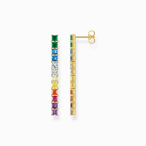 Thomas Sabo Rainbow Heritage Ohrringe bunte Steine gold H2249-996-7