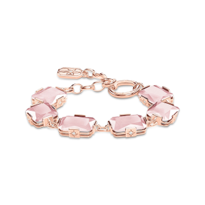 Thomas Sabo Sparkling Heitage Armband große rosa Steine A1911-417-9